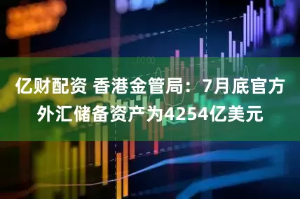 亿财配资 香港金管局：7月底官方外汇储备资产为4254亿美元